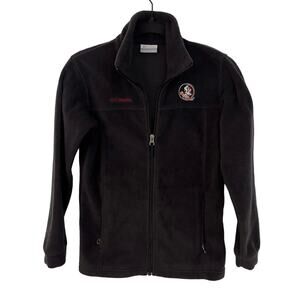 Columbia Youth's Black Florida State Seminoles Fleece Full Zip Jacket Sz M